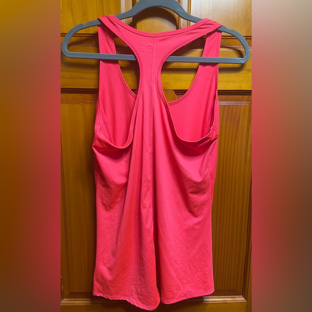Champion C9 Women's DuoDry Racerback Sports Tank Top Bright Pink Orange Large L - Picture 4 of 9